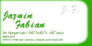 jazmin fabian business card
